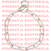 COLAR DE ELOS G (ELOS 42 MM - ARAME 3,5 MM) PRONTA ENTREGA