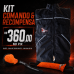 KIT COMANDO & RECOMPENSA (Bola de tecido, Colete de Treino, Salsicha 35 x 6 cm )