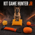 KIT GAME HUNTER JR (Travesseiro Jr, Bite Disc M Soft, Bola de Tecido M Soft, Bola de Borracha 6 cm) Salcicha 35 x 6 cm