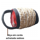 BITE ROLL PEQUENO SOFT (TECIDO DE JUTA) PRONTA ENTREGA